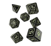 Qworkshop Qworkshopsrun19 dés de Inscription Runes Glow-in-The-Dark en Sac (2 pièces)