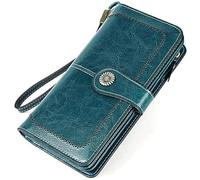 QWPYDXN Nouveau Portefeuille Classique pour Femmes, Longue Fermeture éclair, Poche pour pièces de Monnaie, Grande capacité, élégant, Vintage, Design Fin, rétro, Mode, Porte-Monnaie Porte-Carte