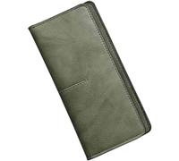 QWPYDXN Nouveau Portefeuille en Cuir Grande capacité, Long et Fin, Pochette pour pièces de Monnaie, Vintage, Design Fin, Design élégant pour Filles et Dames Porte-Carte