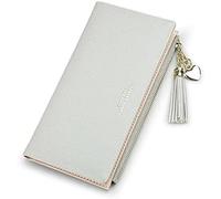 QWPYDXN Nouveau Portefeuille en Cuir pour Femmes, Grande capacité, Long, Fermeture éclair, Fentes pour Cartes, Porte-Monnaie, Mode rétro, Cadeau pour Filles Porte-Carte
