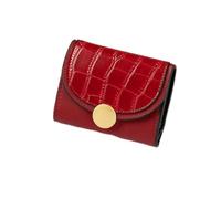 QWPYDXN Nouveau Portefeuille rétro Simple en Cuir pour Femmes, Petite Poche à Fermeture éclair, Court, Grande capacité, Mignon, Cadeau pour Filles, Mini Porte-Monnaie Porte-Carte