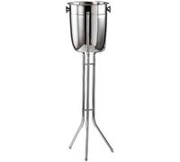QWPYDXN Seau a Champagne Barreau de Glace en Acier en Acier Inoxydable de 5L avec Godet à vin de Kickstand Utilisez Une Baignoire sur Glace pour Les Barres intérieures ou extérieures Barware