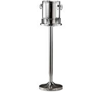 QWPYDXN Seau a Champagne Barreau de Glace en Acier Inoxydable 4L à Grande capacité avec Bucket à vin à Usage de Glace pour Les Barres intérieures ou extérieures Barware