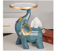 QWPYDXN Table d'appoint en forme d'éléphant, charge USB, Bluetooth, dos d'éléphant comme boîte de rangement, table de chevet créative multifonctionnelle