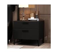 QWPYDXN Table d'appoint Table de Chevet Concise Table de Chevet Mid-Century PU Cuir Fin Table d'appoint Quincaillerie Jambes Poignée Table de Nuit pour Chambre Chevet de Lit