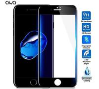 QWQ 9H HD Verre Trempé pour Apple iPhone pour iPhone 6S 6 Plus Protecteur d'écran Full Cover Glass Film (pour iPhone 6 6S Plus/Blanc)