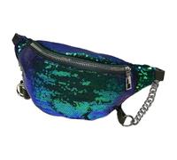Qwrqwr Sac banane à paillettes pour homme et femme - Sac banane tendance pour le sport - Imperméable - Élégant - Unisexe - Pour l'extérieur, les voyages, la randonnée, les voyages, les vacances, les