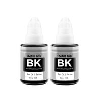 QWsdR Bouteille à Encre de Recharge à Base d'eau Compatible Compatible avec GI490 G3411 G2410 G2411(2Bottle BK)