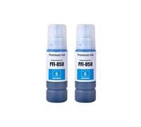 QWsdR Bouteille d'encre à Jet d'encre Compatible Compatible avec ImagePrograf TC-20 TC-20M Printers PFI050 PFI-050 PFI 050(2pcs Cyan)