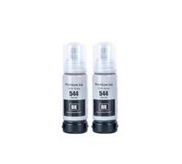 QWsdR Bouteille d'encre de Recharge à Base d'eau Compatible T544 Compatible avec L3210 L3110 L3150 L3250(2Bottle Black)