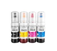 QWsdR Bouteille d'encre de Recharge à Base d'eau Compatible T544 Compatible avec L3210 L3110 L3150 L3250(BKCMY-4 Colors)