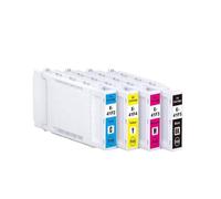 QWsdR Cartouche à Encre Compatible Compatible avec SURecolor SC-T3400 SC-T5400 imprimantes T41F T41F5 T41F2 T41F3 T41F4 C13T41F540(One Set 4 Colors)