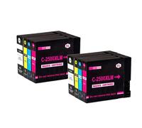 QWsdR Cartouche d'encre à Jet d'encre Couleur Compatible PGI-2500 PGI-2500XL Compatible avec maxify IB4050 IB4150 MB5050(2BK-2C-2M-2Y)