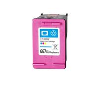 QWsdR Cartouche d'encre de Remplacement Compatible avec 3YM81AL 3YM80AL, Compatible avec 667 667XL - Advantage 1275 2374 2375 2376(1C)