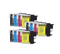 QWsdR Cartouche d'encre LC985 LC985BK LC985C LC985M LC985Y Compatible avec DCP-J140W 145C 165C 195C 197C 385C 390CN MFC-J265W J410 J415W J220