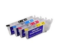 QWsdR Cartouche d'encre Rechargeable 4 Couleurs avec Puce Compatible avec IB07 Compatible avec imprimantes PX-M6011F PX-M6010F A3