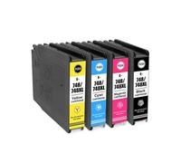 QWsdR Cartridge à Encre Compatible T748XXL T748 T748XL Compatible avec Workforce Pro WF-6090 WF-6530 WF-6590 WF-8090 WF-8590(BKCMY-1set)