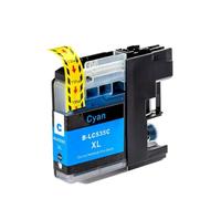 QWsdR Compatible 4PK LC539 LC539XL BK LC535 LC535XL C M Y CARTRIDGES DE L'INK Compatible avec DCP-J100 DCP-J105 MFC-J200 INKBEEFIT(2 pcs Cayn)