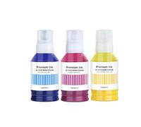 QWsdR Encre de Recharge Compatible Compatible avec GI 56 GI56 GI-56 Compatible avec Les imprimantes maxify GX3050 GX4050 GX5050 GX6050 GX6550 GX7050(CMY-3Bottle)