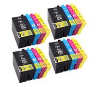 QWsdR Jeu de Cartouches d'encre compatibles T188, T1881, T1882, T1883, T1884, Compatible avec WF-7111, WF-7621, WF-3641, WF-7218, WF-7728, 1, 2, 3, 4 Paquets(CN T1881 4set)