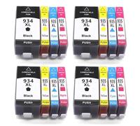 QWsdR Remplacement des Cartouches d'encre compatibles avec Les imprimantes Couleur 934XL 935XL 934 935 compatibles avec Officejet Pro 6230 6830 6835 6812 6815 6820(4SET 16PCS)