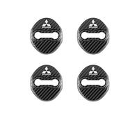 QWTYAFDD 4 Pièces Couverture Serrure Porte Voiture,pour Mitsubishi Space Star 2013-2023 2024 Verrouillage de la Porte Couvercle de Protection Contre Rouille,A