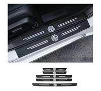 QWTYAFDD 5 Pcs Film Protection Seuil Porte Voiture,pour MG Marvel R 2021-2023 2024 Fibre Carbone Bande de Protection Film Anti-Rayures Voiture Universelle