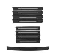 QWTYAFDD 9Pcs Protection Seuil de Porte Voiture, pour Audi Q2 Q3 Q4 Q5 Q7 Q8 Q9 S1 e tron Autocollant en Carbone Film Adhésif Protection Seuil Porte Voiture Auto