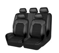 QWTYAFDD Housse de Siege Voiture,pour Toyota Corolla Verso (Mk3) MPV 2004-2009 Universel Housse de Protection Siège Voiture Ensemble de Housses Siège Avant et Arrière,A Black