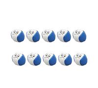 QWUUYEC 10 Pcs Bean Bags 2 Pouces, Style Visage Dessin Animé, Matériaux PU Sponge Ceramsite Durables - Idéal Jeux en Famille, Améliore Coordination Main - Oeil, Parfaits pour Fêtes et Pl (Bleue)