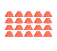 QWUUYEC 20PCS Marqueurs d'Entraînement Football, Disques de Cones Multifonction en PE Jaune, Ensemble pour Enfants et Débutants - Résistants à l'usure, Couleur Vive, Extérieur (Rose)