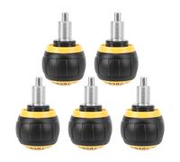 QWUUYEC 5 Pièces Bouton à Ressort avec Goupille de Serrage, Bouton de Réglage Universel en Fer et Plastique pour Vélo d'Appartement - Mécanisme de Libération Rapide, Durable et Pratique (Noir Jaune)