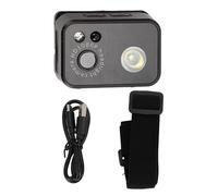 QWUUYEC Action Camera Head Mount Caméra Sport 1080P CMOS 2,0M, Support Carte 128GB, Lampe LED Intelligente - Enregistrement HD, Détection Gestuelle, Usage Extérieur Polyvalent