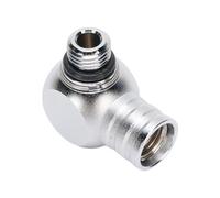 QWUUYEC Adaptateur Basse Pression Plongée, Connecteur Robuste en Laiton Chromé, Rotation 360 Degrés - Flexibilité Optimale, Sécurité Fiable, Installation Facile pour Équipement sous - Ma