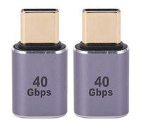 QWUUYEC Adaptateur USB C Mâle vers Femelle, 40Gbps, Coque en Alliage, Compact, pour Transfert Rapide et Charge 100W - Support 8K 120Hz, Résolution Ultra Haute, Idéal Ordinateurs et