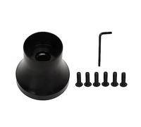 QWUUYEC Adaptateur Volant de Cart 5 ou 6 Trous, Aluminium Noir, Technique Électrophorétique - Installation Simple, Design Sportif, Compatible avec Cart, Longue Durée de Vie