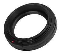 QWUUYEC Bague Adaptatrice Objectif Aluminium, Adaptateur T2 vers EF, Couleur Noire, 1 Pièce - Construction Robuste, Montage Précis, Compatible Objectifs T2 et Boîtiers EF