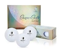 QWUUYEC Balle de Golf Double Couches 12 PCS, Balles d’Entraînement Haute Performance, Couche Externe Souple Blanche - Longue Distance, Faible Effet de Lance, Contrôle Optimisé