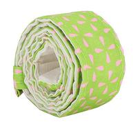 QWUUYEC Bande de Cuisson Uniforme Pour Moule à Gâteau, Tissu 80x3,7cm, Noir Vert ou Rose Vert - Maintien de l'Humidité, Cuisson Uniforme, Adaptée aux Ronds 6 à 12 Pouces (Rose verte 78043C)