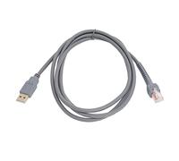 QWUUYEC Câble de scanner de code - barres USB - Plug and Play facile à utiliser pour Symbol LS2208 LS2208AP LS1203 LS4208 DS6707 DS6708, 2 mètres de long pour meilleures performances