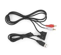 QWUUYEC Câble Extension 3.5mm 3,3ft, Femelle USB AUX Stéréo à 2 Mâle, Compatible Car Boat Motorcycle - Longueur 1m, Montage Étanche, Usage Universel