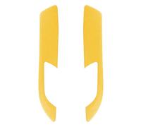 QWUUYEC Cache Cadre de Poignée de Porte Intérieure en Suède, 2 Pièces, 2mm Épaisseur, Compatible Z4 E89 2009-2016 - Confort Supérieur, Ajustement Parfait, Protection Antirayures (jaune vif)