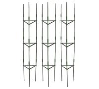 QWUUYEC Cage À Tomate Triangulaire 3 Pièces, Support Plantes, Matériaux Acier et Plastique, Usage Intérieur et Extérieur - Durable et Stable, Montage Rapide, Système Ajustable pour Jardi (160 cm)