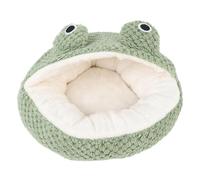 QWUUYEC Canapé pour Animal en Forme de Grenouille, Lit Douillet Lavable, 60 x 60 cm - Matériau Pelucheux, Confort Thermique, Parfait pour Toutes Saisons (M)