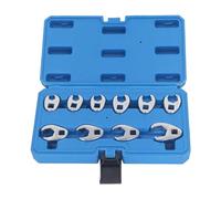 QWUUYEC Clés à Douille 10 Pièces, Clé à Écrou Coudée 3/8 Pouce, Ouverture 10-22mm, Acier 45, Coffret de Rangement - Haute Résistance, Compatibilité Universelle, Parfaite pour Tuyaute