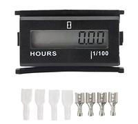 QWUUYEC Compteur horaire numérique Universel étanche IP65 - Haute précision et matériaux durables + Stockage Automatique des données pour tondeuses, Motos, ATV