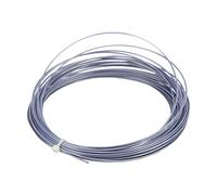 QWUUYEC Corde de Tennis en Polyester Hex, Fil Résistant à l’Usure, 12m / 39,4ft - Haute Durabilité, Stabilité de la Tension, pour Contrôle et Puissance Optimale (Grise)