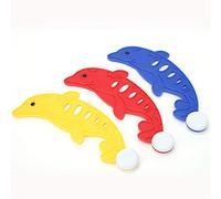 QWUUYEC Dolphin Water Diving Toys - 3 Couleurs, Conception de Queue Verticale pour l'entraînement en Natation, Aide Les Enfants à pratiquer la plongée sous-Marine, idéale pour la Cour