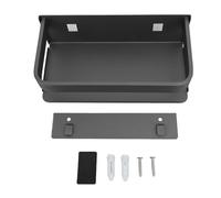 QWUUYEC Étagères Murales Flottantes, Rangement Mural Multi Usage en Acier Inoxydable, Grande Capacité, sans Perçage - Installation Adhésive Solide, Résistant à l'eau, Idéal pour Cuisine, (20 cm)