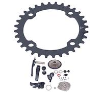 QWUUYEC Groupset Vélo 10 Vitesses, Kit De Changement Avec Pignon 42T, Manette, Dérailleur Arrière, Chaîne, Plateau 34T - Haute Résistance, Installation Facile, Performance Polyvalente (Plateon 32T)